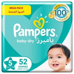 Pampers Regular Diapers Mainline Mega Pack Size 5 52 Pieces