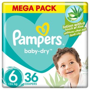 Pampers Regular Diapers Mainline Mega Pack Size 6 36 Pieces