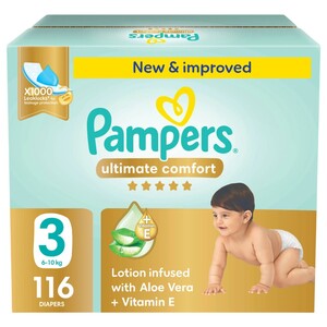 Pampers Regular Diapers Premium Care Mega Box Size 3 116 Pieces
