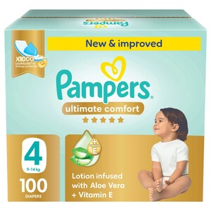 Pampers Regular Diapers Premium Care Mega Box Size 4 100 Pieces