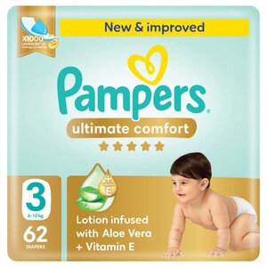 Pampers Regular Diapers Premium Care Mega Pack Size 3 62 Pieces