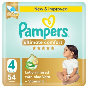 Pampers Regular Diapers Premium Care Mega Pack Size 4 54 Pieces