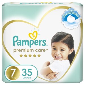 Pampers Regular Diapers Premium Care Mega Pack Size 7 35 Pieces