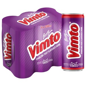Vimto Fizzy Sparkling Fruit Drink 250Ml X6