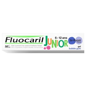 Fluocaril Toothpaste Junior 6-12 Bubble Gum 75Ml