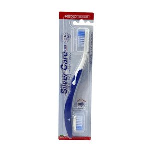 Silver Care Plus Toothbrush Medium+1Spare Head