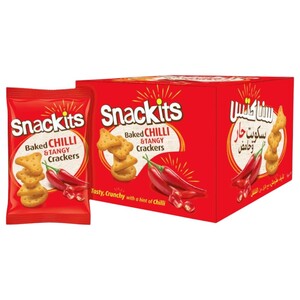 Nabil Snackit Baked Crackers Chilly & Tangy 40G X12