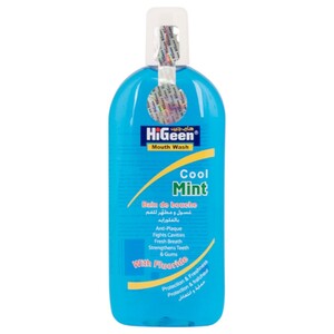 Higeen Mouthwash Cool Mint With Fluoride 110Ml