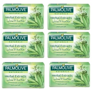 Palmolive Naturals Soap Bar Herbal Extract 125G X6