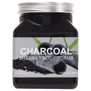 Wokali Body Scrub Charcoal Sherbet 500Ml