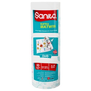 Sanita Sufra Matwiya Table Cover Disposable Large 40 Sheets
