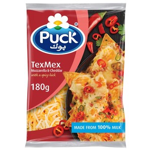 Puck Texmex Mozzarella & Cheddar Spicy 180G