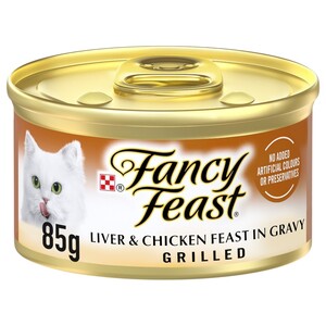 Fancy Feast Cat Food Grilled Liver & Chicken Feast In Gravy 85G
