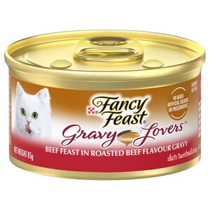 Fancy Feast Cat Food Gravy Lovers Beef 85G