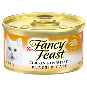 Fancy Feast Cat Food Classic Chicken & Liver 85G