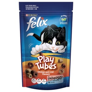 Felix Cat Treats Play Tubes Chicken & Liver 50G