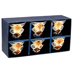 Windcera Cawa Cup Embossed 6 Pieces Set