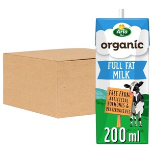 Arla Milk Full Fat Organic 200Ml X12