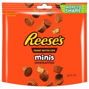 Reese's Minis Unwrapped Pouch Peanut Butter Cups 185G