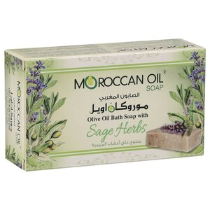 Moroccan Oil Soap Bar Organic Sage & Olive 100G
