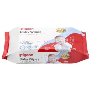 Pigeon Baby Wipes Fliptop 80 Pieces