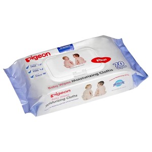 Pigeon Baby Wipes Moisturizing Cloths 70 Pieces