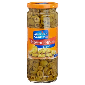 American Garden Green Olives Sliced 450G