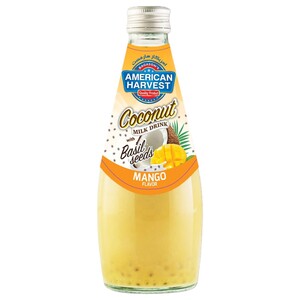 American Harvest Coconut Milk With Basil Seeds Mango 290Ml