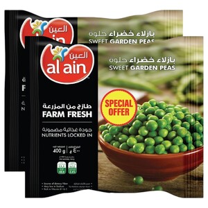 Al Ain Sweet Garden Peas 400G X2