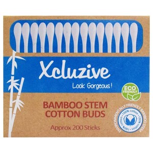 Xcluzive Bamboo Stem Cotton Buds 200 Pieces