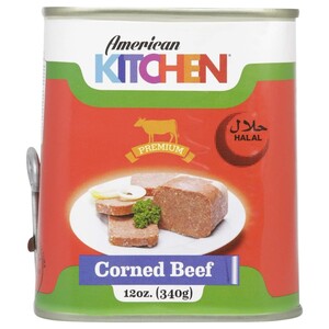 American Kitchen Canned Corned Beef 340G