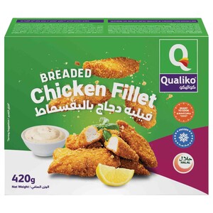 Qualiko Breaded Chicken Fillet 420G