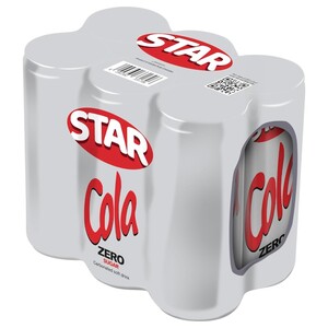 Star Soft Drink Cola Zero Sugar 300Ml X6