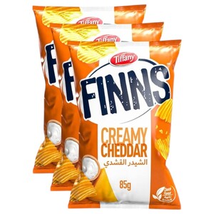 Tiffany Finns Chips Cheese 85G X3