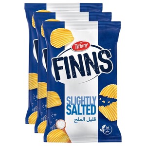 Tiffany Finns Chips Slightly Salted 85G X3