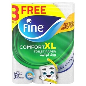 Fine Comfort Xl Toilet Roll 2Ply 12 Rolls