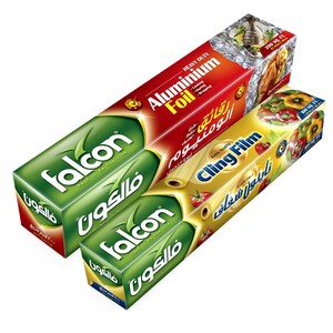 Falcon Aluminium Foil 75Sqft X 30Cm + Cling Film 100Sqft