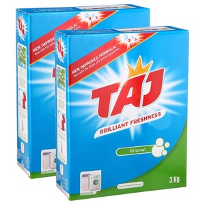 Taj Detergent Powder Green 3Kg X2