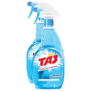 Taj Original Glass & Surface Cleaner Spray 750Ml X2