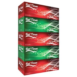 The Best Facial Tissue 200 Sheets X5