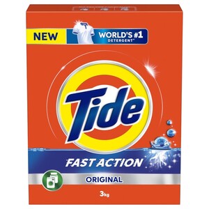 Tide Fast Action Original Laundry Detergent Powder 3Kg