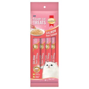 Me-O Smartheart Cat Creamy Treats Salmon 4 Pieces 15G