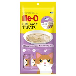 Me-O Creamy Cat Treats Tuna W Scallop 4 Pieces 15G