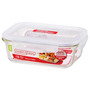 Lock & Lock Oven Glass Rectangular Container 630Ml