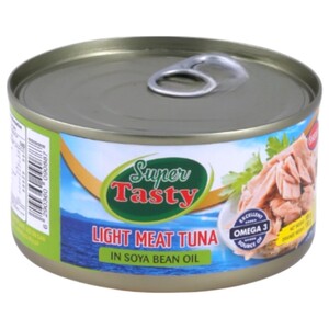 Super Tasty Light Meat Tuna In Soya Bean Oil 185G