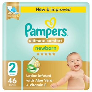 Pampers Baby Diapers Premium Care Taped Size 2 46 Pieces