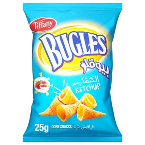 Tiffany Bugles Chips Crisps Ketchup 25G