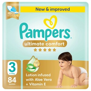 Pampers Baby Diaper Premium Care Taped Size 3 84 Pieces