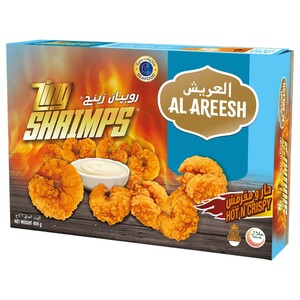Al Areesh Zing Shrimps Hot N Crispy 400G