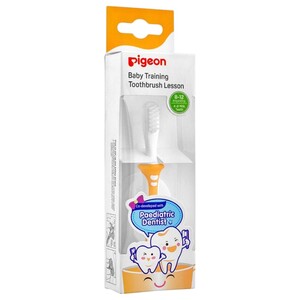 Pigeon Baby Toothbrush Training Lesson 3 Yellow